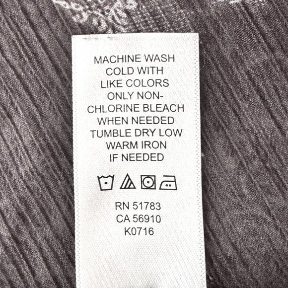 Maurices Dark Gray Damask Tunic - Plus Size 4 - Picture 7 of 8